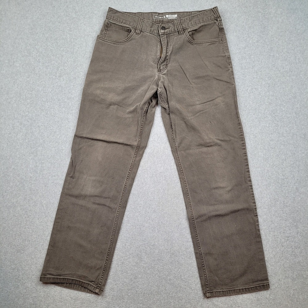 Carhartt Rugged Flex Canvas 5-Pocket Work Pant Mens 32x30 Relaxed Fit BN2517-M